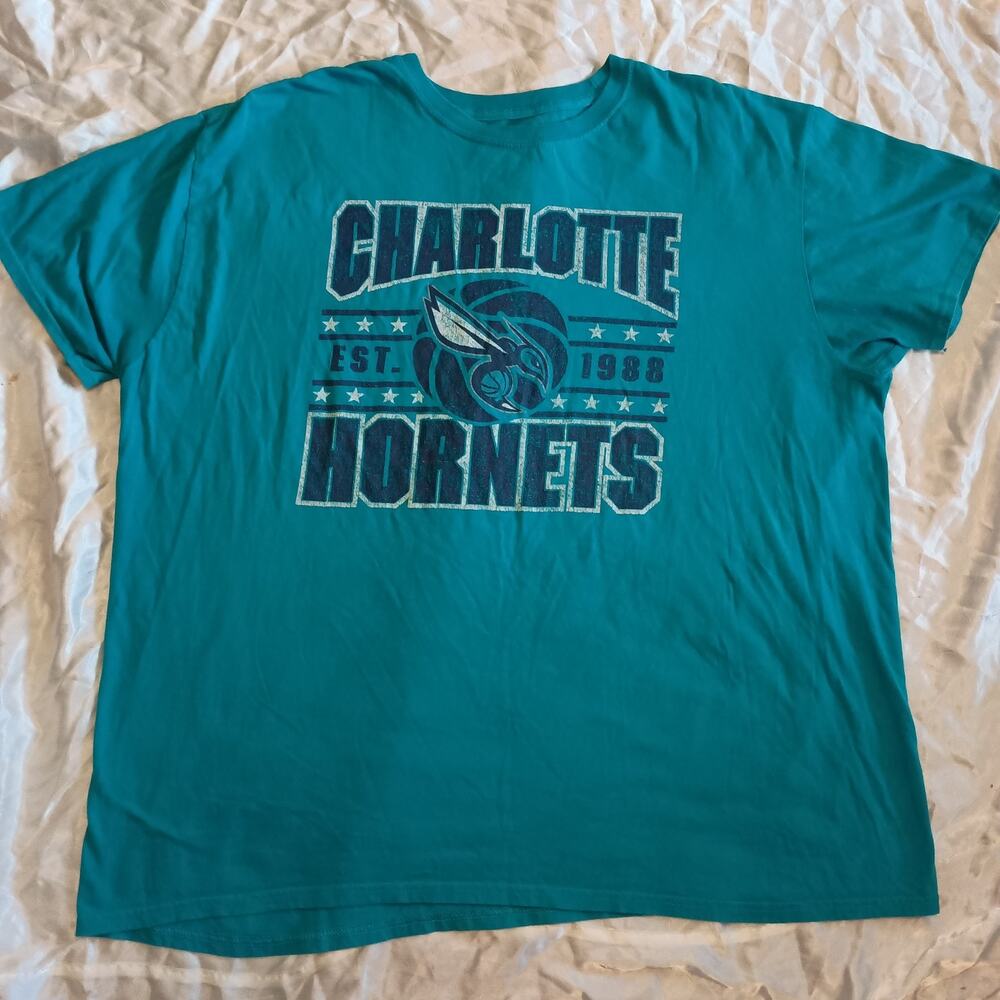 Charlotte Hornets Teal Short Sleeve T Shirt 2XL NBA